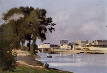 斯坦尼斯 拉勒平 View of the Seine